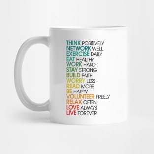 Inspirational Words About Life Mug